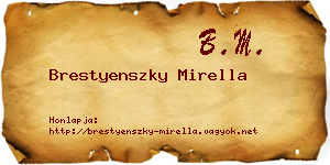 Brestyenszky Mirella névjegykártya